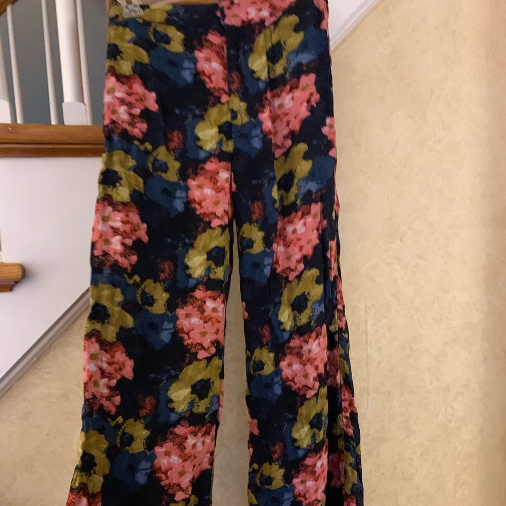 Fit and Flare Flower Pants